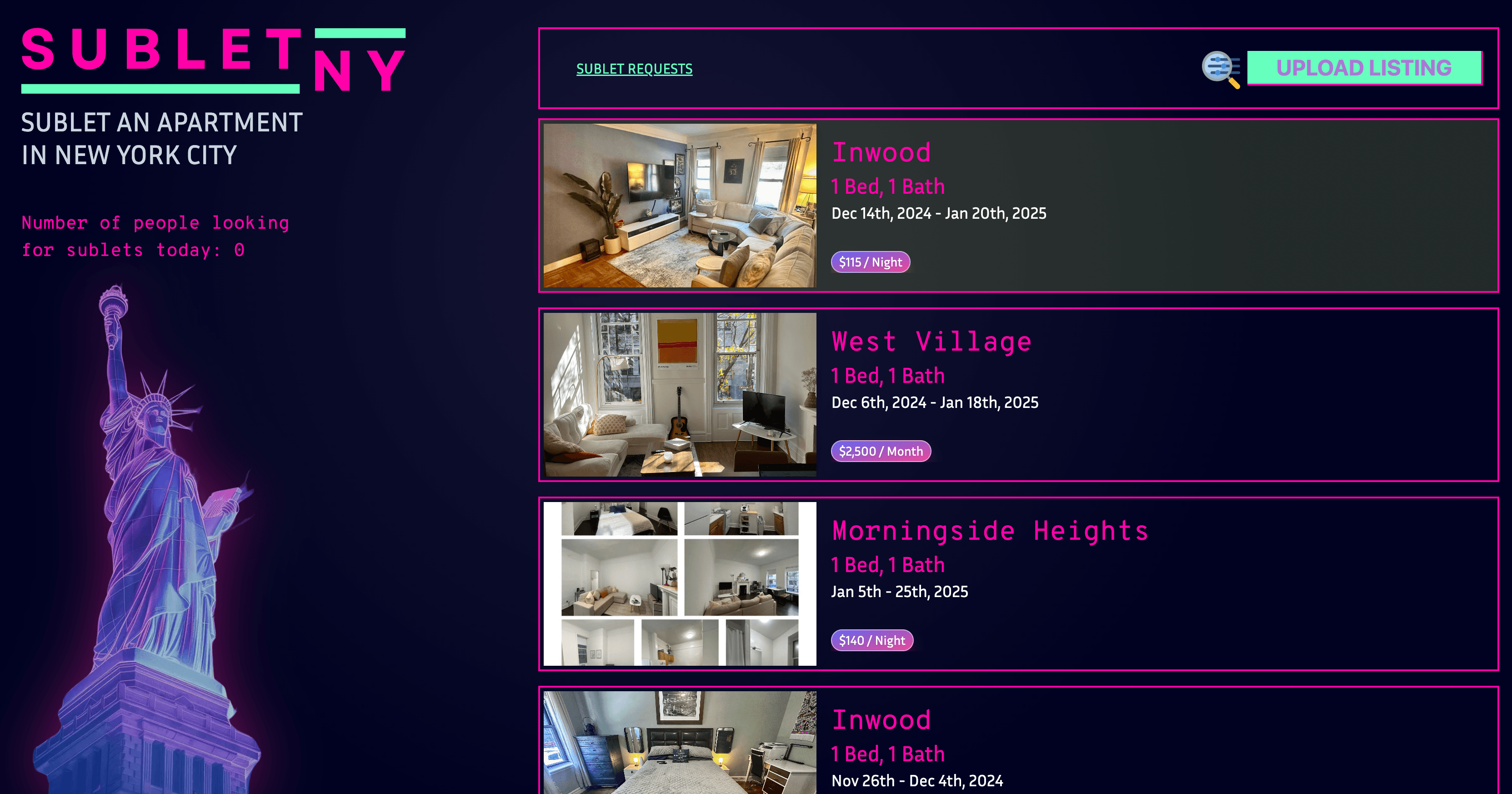 Sublet NY (2023)
